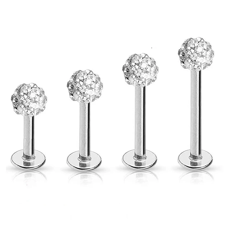 4PCS 16G Surgical Steel Lip La - Body Jewelry Surgical Steel review and price
