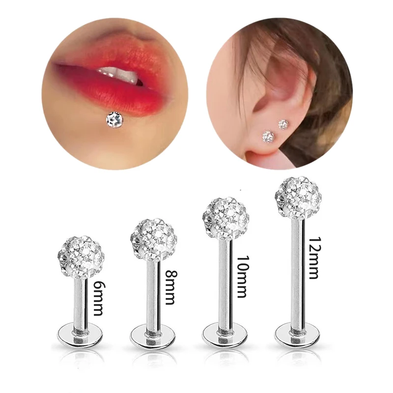 4PCS 16G Surgical Steel Lip La - Body Jewelry Surgical Steel review and price