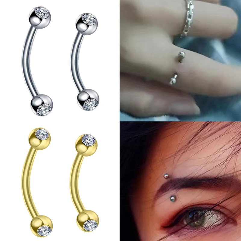 2PCS Body Jewelry 16G Daith Ea - Body Jewelry Surgical Steel review and price