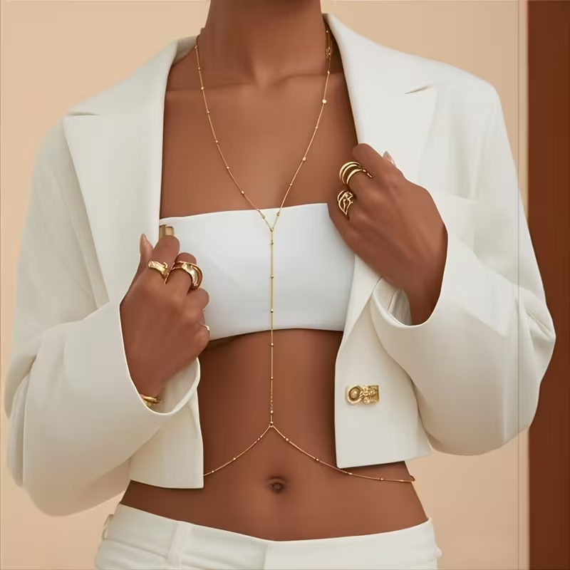 Fashion Simple Bead Chain Bohe - Body Jewelry For You review and price
