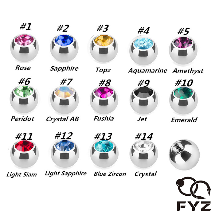 316L Surgical Steel Press Fit  - Body Jewelry Replacement Ball review and price