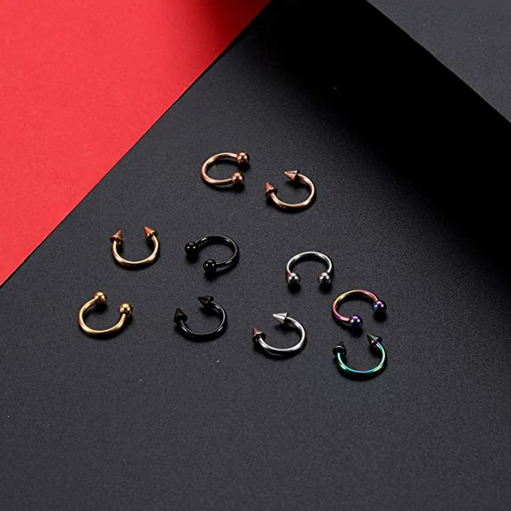 10Pcs Horseshoe Rings 30Pcs Re - Body Jewelry Replacement Ball review and price