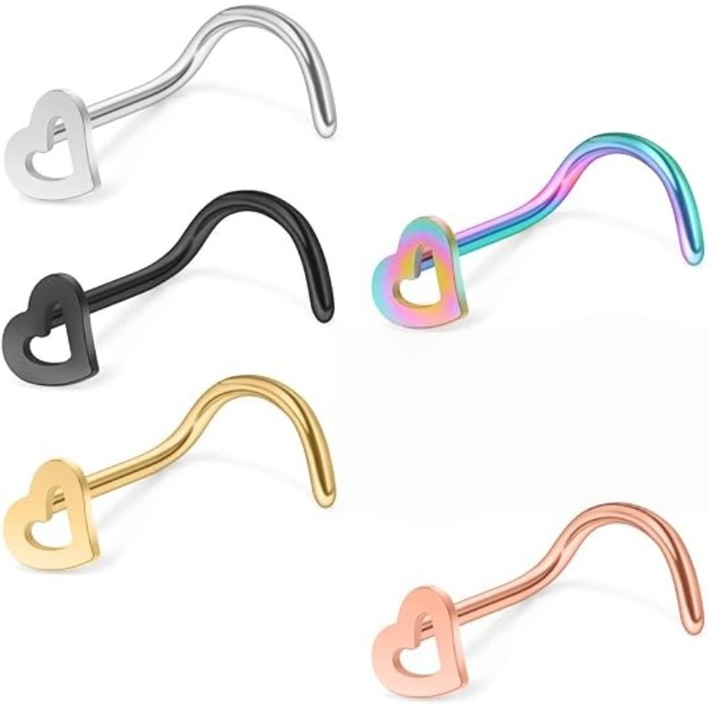 5pcs 20G Surgical Steel Heart  - Body Jewelry Surgical Steel review and price
