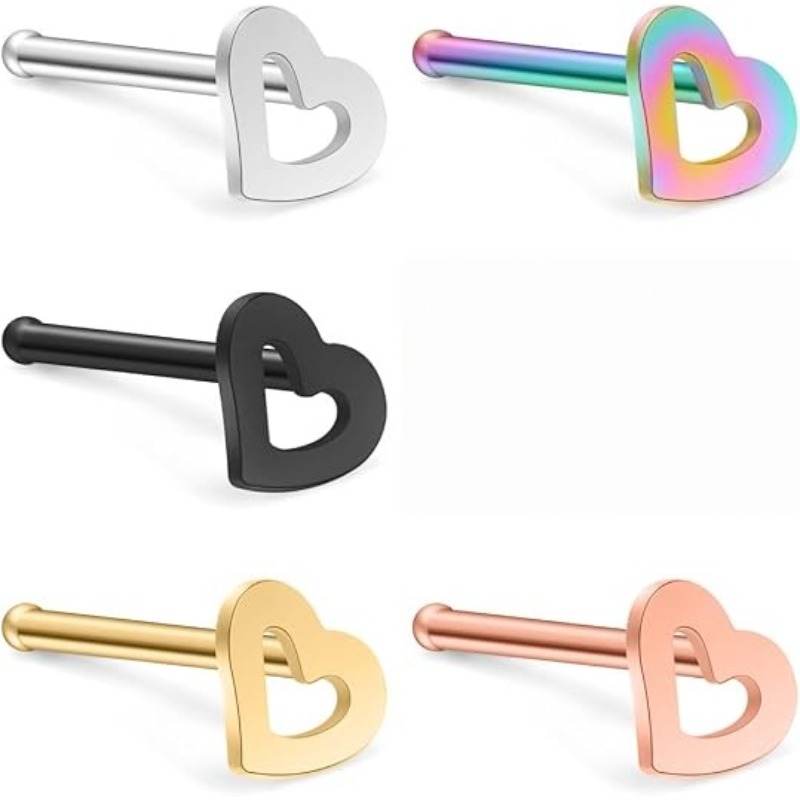 5pcs 20G Surgical Steel Heart  - Body Jewelry Surgical Steel review and price